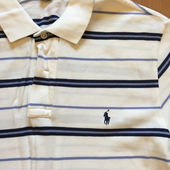 Ralph Lauren Polo Short Sleeve Stripe Polo Small - Picture 5 of 7